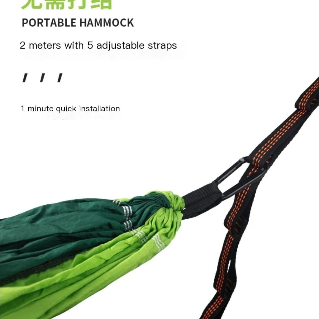Hamock Hammock Automatic Quick Opening Anti-Mosquito and Anti-Rollover Double Portable Swing with Mosquito Net Hanmock(Rood)