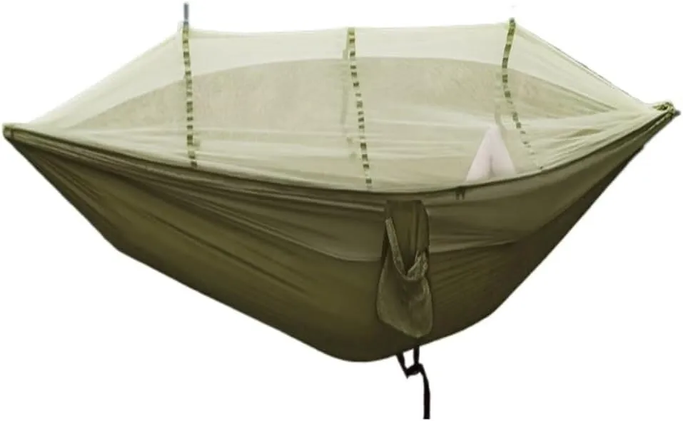 Hamock Hammock Outdoor Camping Anti-Mosquito Outdoor Camping with Mosquito Net Breathable Hanging Tree Tent Hanmock(D)
