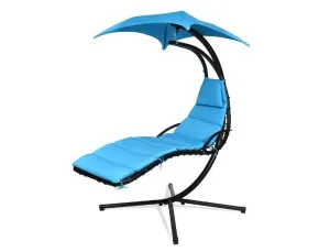Hanging Swing Chair with Pillow & Canopy Stand