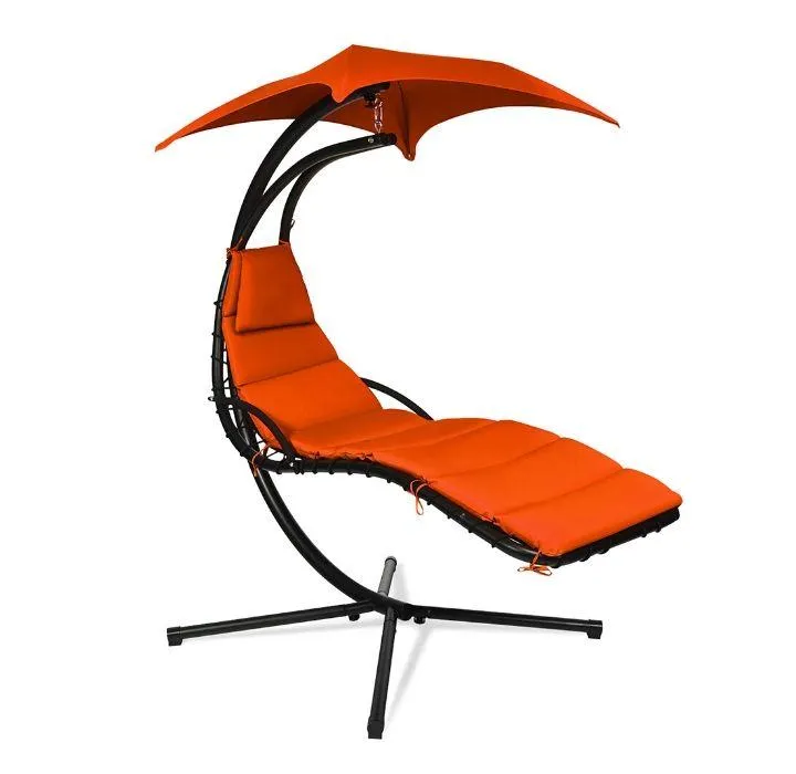 Hanging Swing Chair with Pillow & Canopy Stand