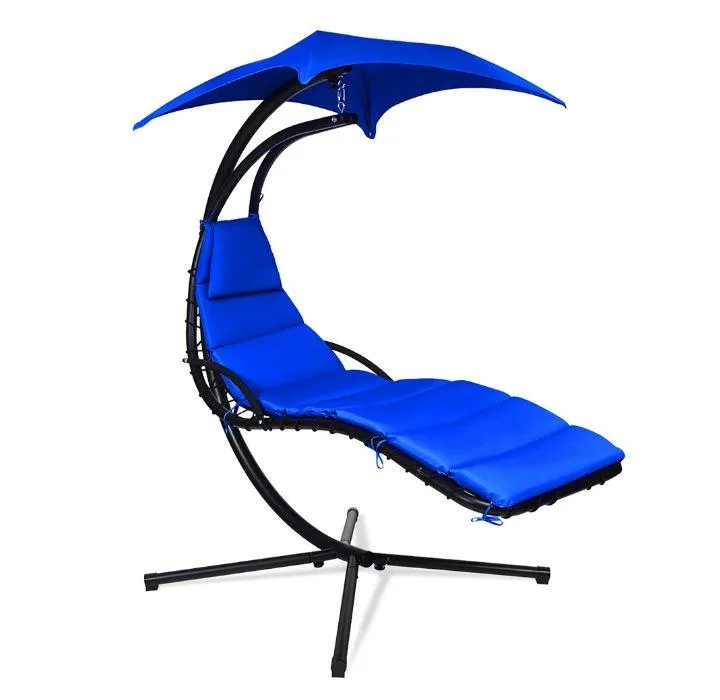 Hanging Swing Chair with Pillow & Canopy Stand