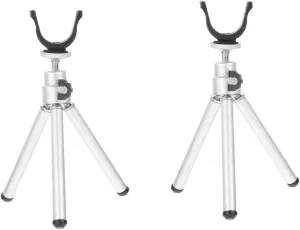 Happyyami 2 Pcs Versatile Rod Rack Folding Pole Holder Ice Fishing Equipment Stainless Rod Stand