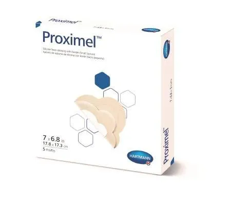 Hartmann 14600000 Proximel Silicone Foam Dressing with Border, Small Sacrum (Pack of 5)