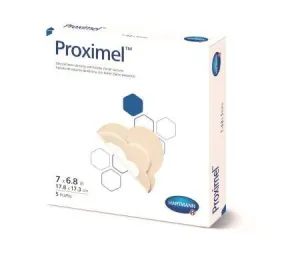 Hartmann 14600000 Proximel Silicone Foam Dressing with Border, Small Sacrum (Pack of 5)