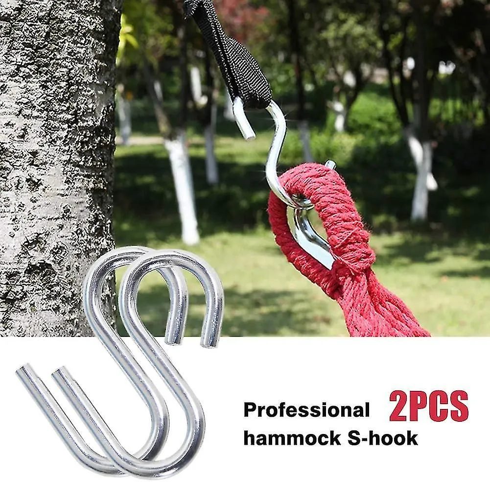 Heavy-duty Stainless Steel S Shaped Hooks, Hammock Hooks, Portable Travel Fishin
