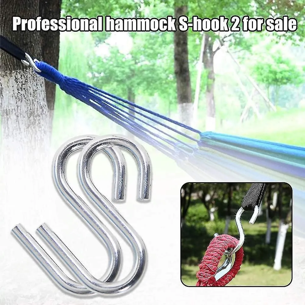 Heavy-duty Stainless Steel S Shaped Hooks, Hammock Hooks, Portable Travel Fishin