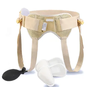 Hernia Belts for Men and Women with 4 Compression Pads and Inflatable Airbags, Inguinal Hernia Belt Abdominal Support, Groin Support for Men