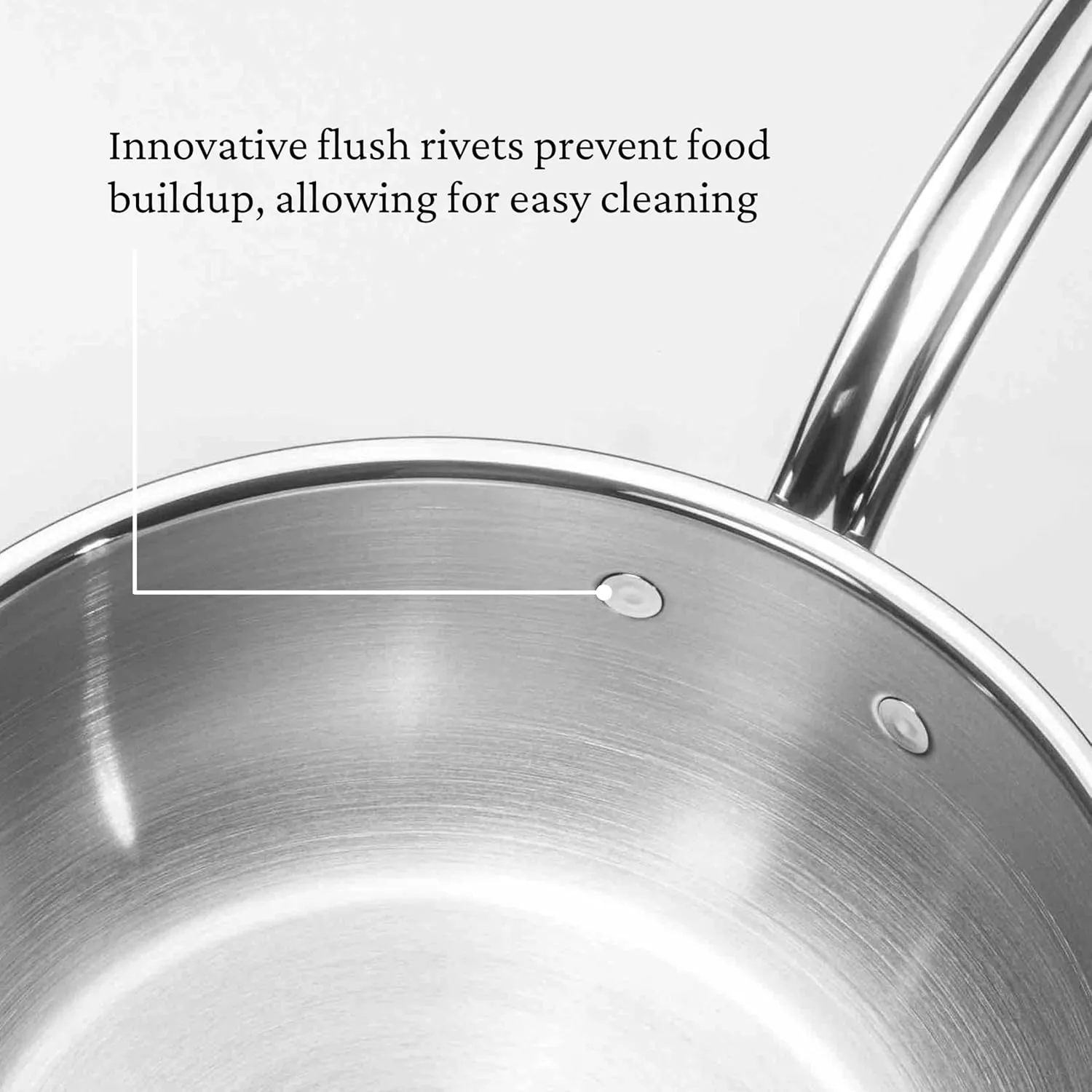 Hestan ProBond - Professional Clad Stainless Steel All-In-One Pan, 5 Quart, with Helper Handle, Induction Compatible