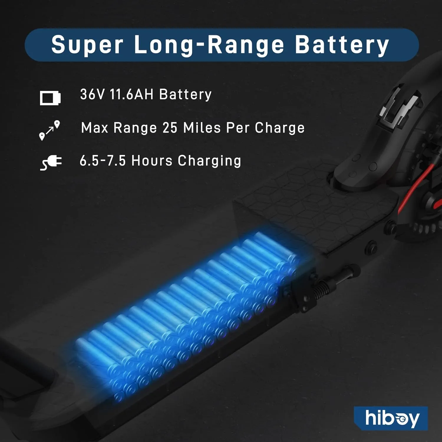Hiboy Electric Scooter, Powerful 350W-500W Motor, 9"-10" Tires, 19 MPH Top Speed, Long Range 17–25 Miles, Foldable Commuter Electric Scooter for Adults with Dual Braking System