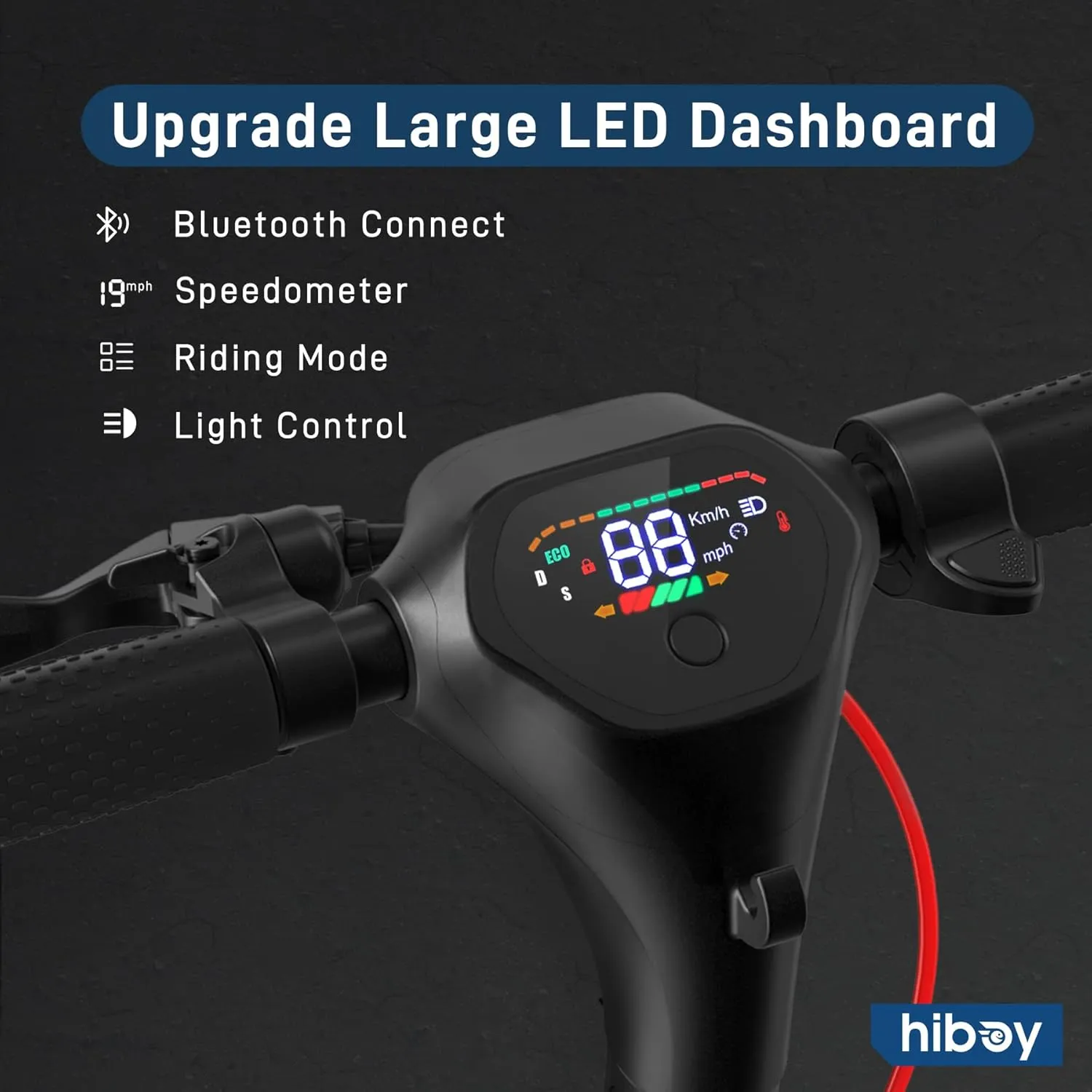 Hiboy Electric Scooter, Powerful 350W-500W Motor, 9"-10" Tires, 19 MPH Top Speed, Long Range 17–25 Miles, Foldable Commuter Electric Scooter for Adults with Dual Braking System