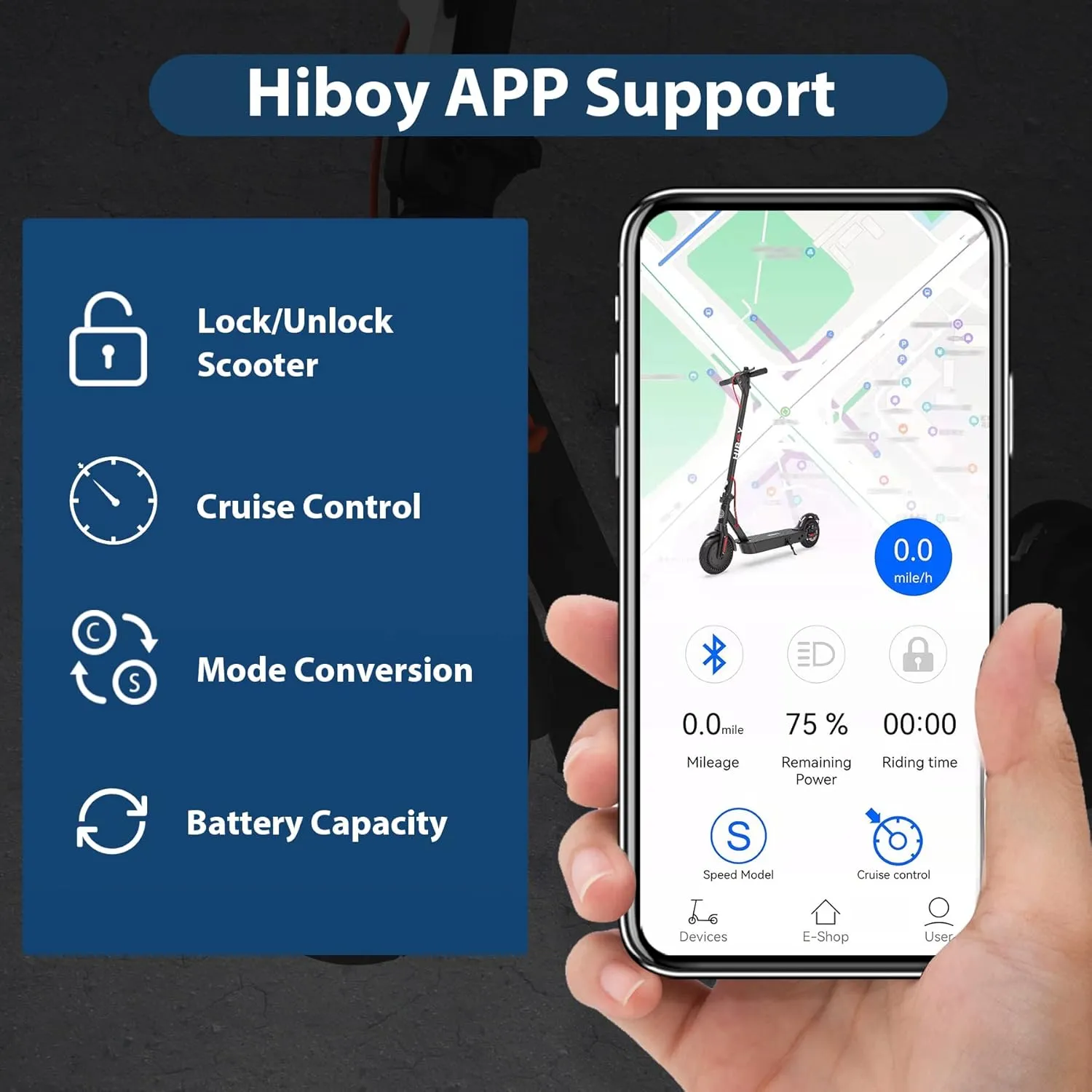 Hiboy Electric Scooter, Powerful 350W-500W Motor, 9"-10" Tires, 19 MPH Top Speed, Long Range 17–25 Miles, Foldable Commuter Electric Scooter for Adults with Dual Braking System