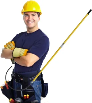 High Voltage Rescue Hook Electrical Safety 1m 1.5m 1.8m 2m 3m Anti-electrocution Emergency Rescue Pole, High Voltage Rescue Hook w/Insulated Handle - 20'' Opening, Puller Hook Safety Tool - 10kV 35kV