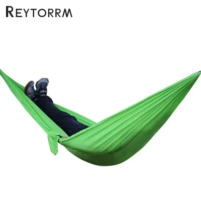 Hiking Camping 270*140cm Hammock Portable Nylon Safety Parachute Hamac Hanging Chair Swing Outdoor Double Person Leisure Hamak