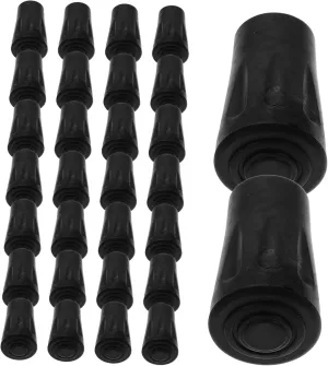 Hiking Stick Protectors 50pcs Replacement Pole Tips Shock-Absorbing Rubber for Trekking Poles Tip Protectors