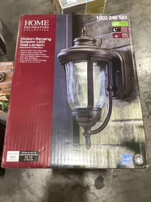 Home Decorators Collection Aldwynne Bronze Motion Sensing LED Outdoor LED Wall Lantern Sconce