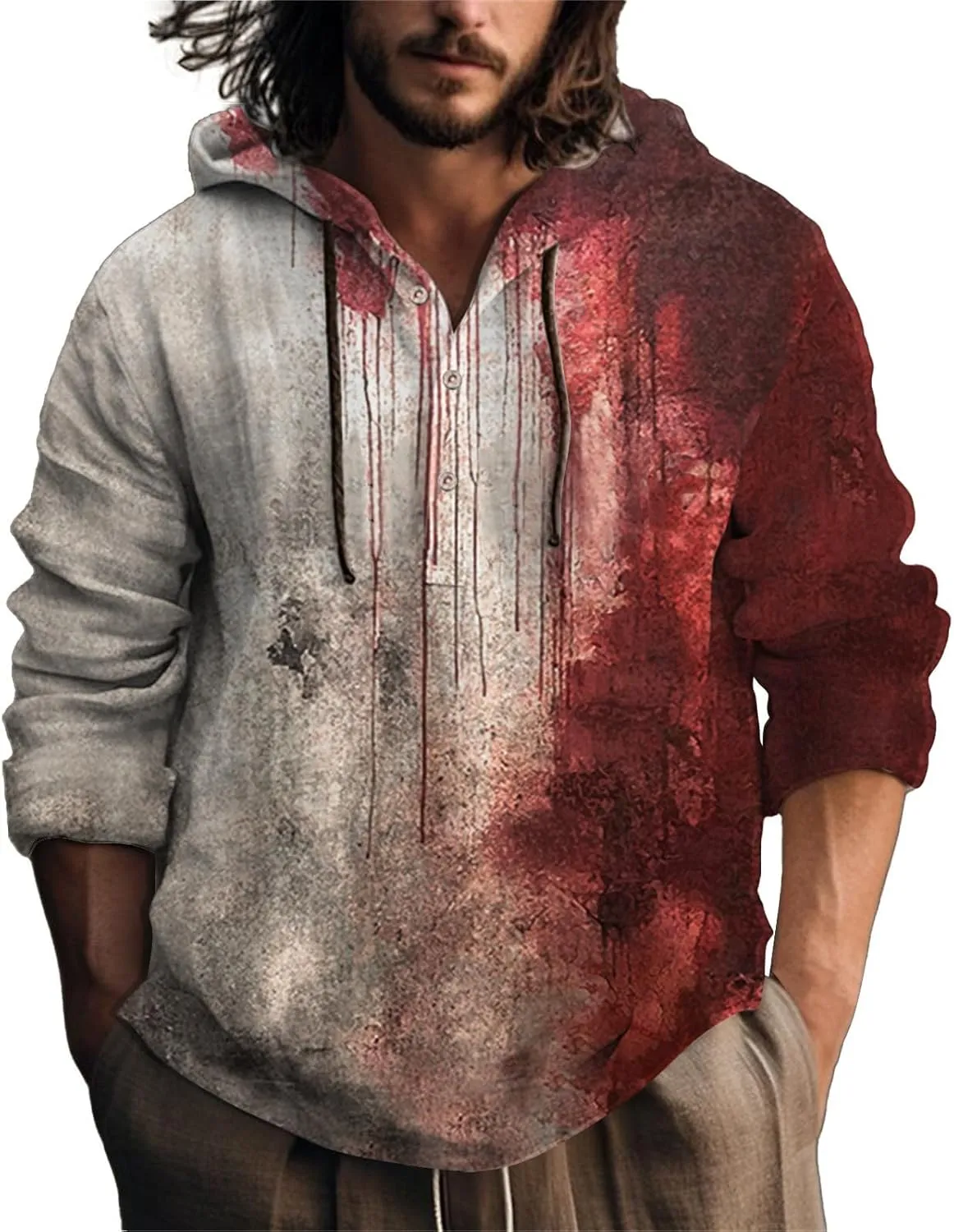 Hoodie Back Fashion Hoodie Printed Pocket Hoodie Jack Lantern Sweatshirt Horror Hoodies For Men Skeleton Skeleton