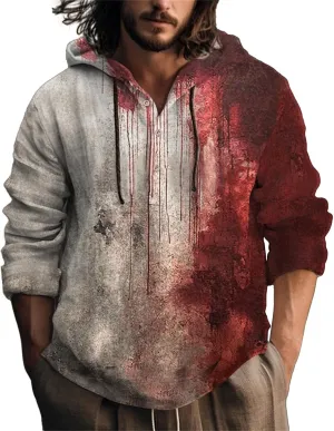 Hoodie Back Fashion Hoodie Printed Pocket Hoodie Jack Lantern Sweatshirt Horror Hoodies For Men Skeleton Skeleton