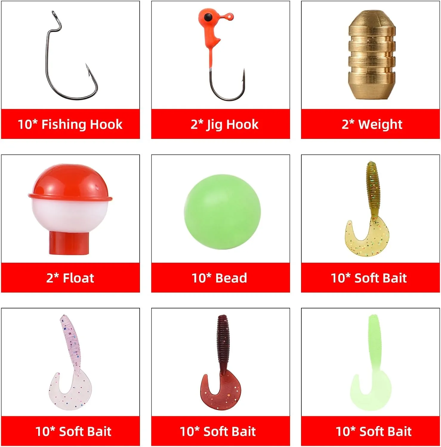 HXBER Fishing Pole Telescopic Fishing Rod and Reel Combo Kit with Fishing Lures Fishing Lines Fishing Hooks