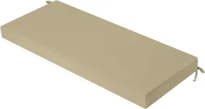 idee-home Outdoor Bench Cushion Waterproof, Bench Cushions for Outdoor Furniture, Patio Porch Swing Replacement Seat Pad with Ties for Garden Backyard, 42 x 18 Inch