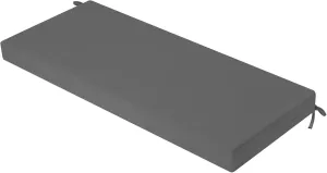 idee-home Outdoor Bench Cushion Waterproof, Bench Cushions for Outdoor Furniture, Patio Porch Swing Replacement Seat Pad with Ties for Garden Backyard, 48 x 18 Inch Dark Grey