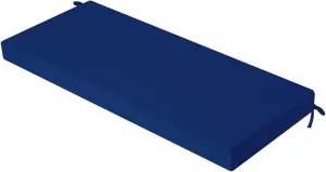 idee-home Outdoor Bench Cushion Waterproof, Bench Cushions for Outdoor Furniture, Patio Porch Swing Replacement Seat Pad with Ties for Garden Backyard, 48 x 18 Inch Navy Blue