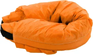 Inflatable Lounger, Air Sofa, Inflatable Sofa with Side Pockets and Matching Bag, Inflatable Couch Hammock, Portable Inflatable Chair for Traveling Camping Beach Parties(Orange)