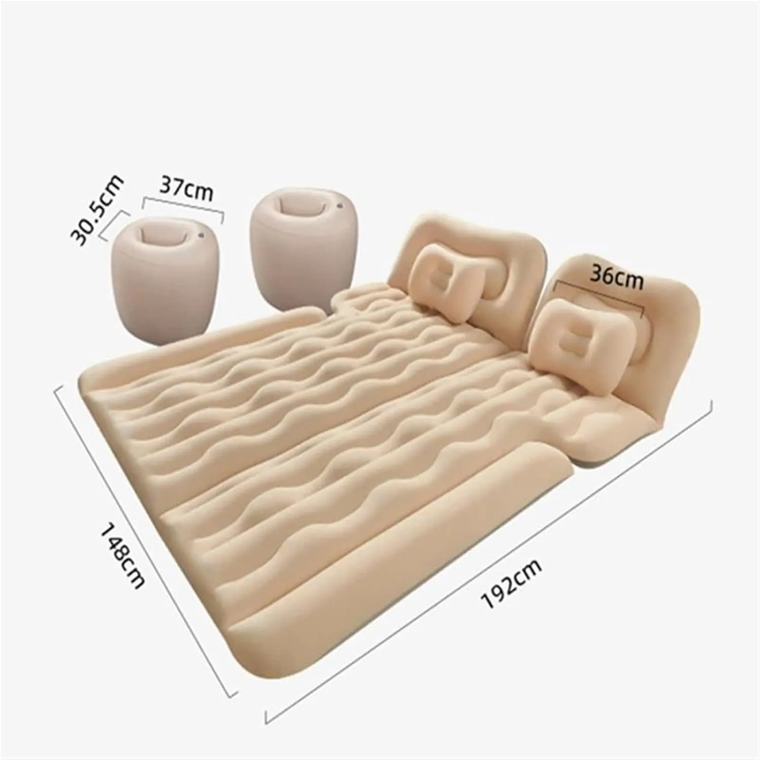 Inflatable Mattress, Car Camping Bed, Multifunctional Inflatable Sleeping Pad, Fast Inflation and Deflation, 72-Hour Leakage Test (Six)