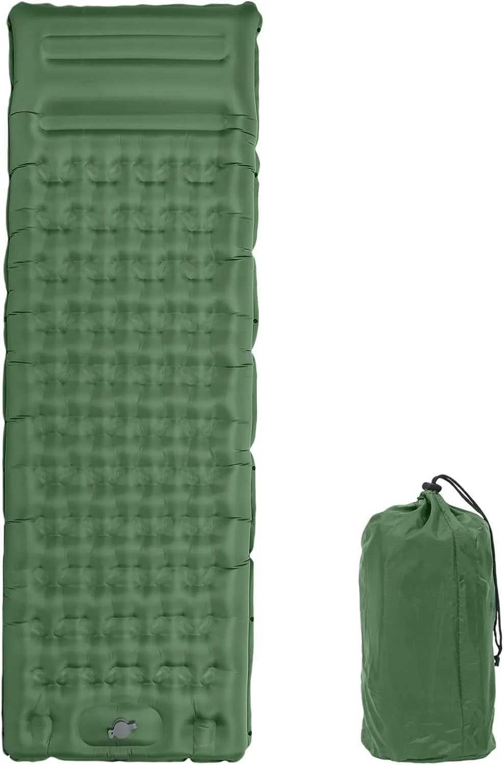 Inflatable Sleeping Pad Camping Mat Self Inflating Pad with Built in Pump and Foot Valve High Density Sponge Compact Foldable for Outdoor Adventures