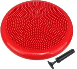 Inflated Stability Wobble Cushion, Yoga Balance Wiggle Seat Pad Disc for Pain Relief, Pelvic Floor Recovery, Rehabilitation Training