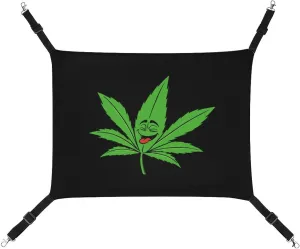 Interesting Weed Hanging Cat Bed Soft Breathable Pet Hammock for Cage Pet Sleeper for Kitten Ferret Puppy Rabbit