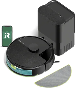 iRobot Roomba 105 Combo Robot Vacuum & Mop   AutoEmpty Dock - Self-Empties for 75 Days, Intense Power-Lifting Suction, LiDAR Navigation, Multiple Cleaning Modes, Avoids Mopping Carpet