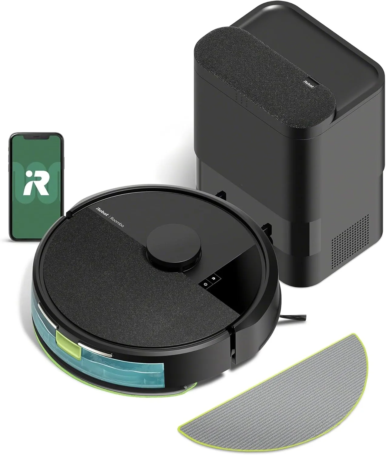 iRobot Roomba 105 Combo Robot Vacuum & Mop   AutoEmpty Dock - Self-Empties for 75 Days, Intense Power-Lifting Suction, LiDAR Navigation, Multiple Cleaning Modes, Avoids Mopping Carpet