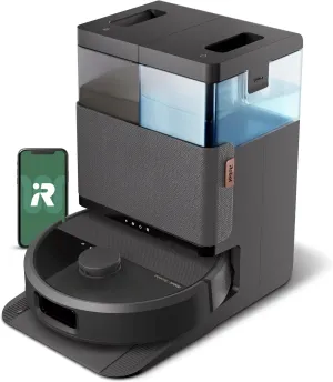 iRobot Roomba Plus 505 Combo Robot Vacuum & Mop   AutoWash Dock - Extending Spinning Mop Pads, Self-Empties, Pad Washing & Heated Drying, Self-cleaning, Recognizes & Avoids Obstacles, LiDAR Navigation