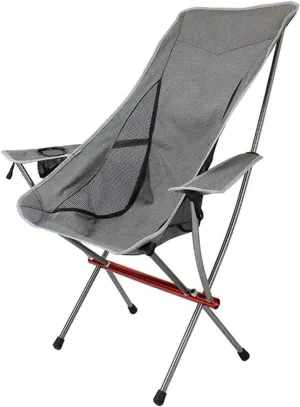IRYZE Outdoor Chair Folding Camping Chair Outdoor Camping High Back Chair Portable Ultralight Seat Collapsible Backpacking Chair with Soft Armrests for Hiking Camping Chair Foldable Chair (Color : A)