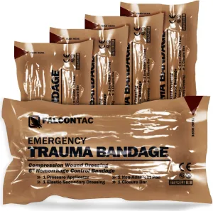 Israeli 6 Inch Emergency Compression Bandage Wound Trauma Dressing Double-Vacuum Sterile Packaging