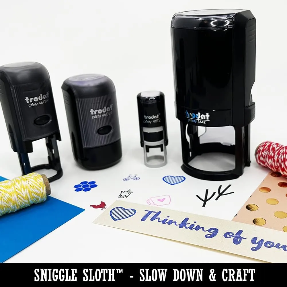 Jack of Spades Card Suit Self-Inking Rubber Stamp Ink Stamper for Stamping Crafting Planners - 1-1/2 Inch Large - Black Ink