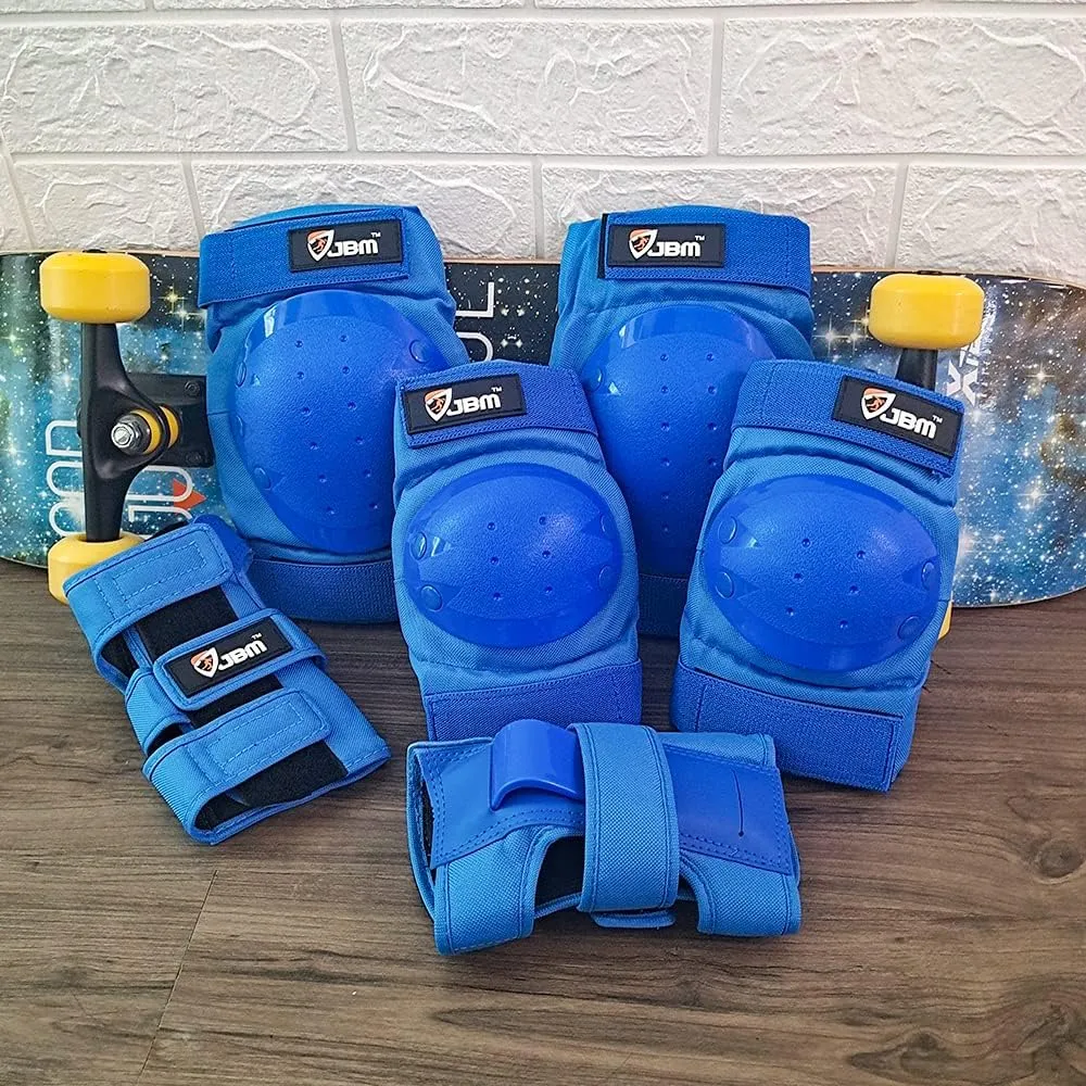 JBM Adult & Kid Knee Pads Elbow Pads and Wrist Guards for Roller Inline Skating Scootering Skateboarding