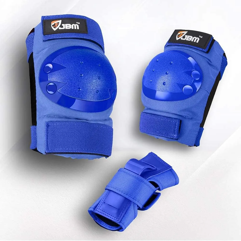 JBM Adult & Kid Knee Pads Elbow Pads and Wrist Guards for Roller Inline Skating Scootering Skateboarding