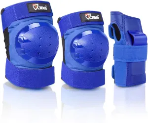 JBM Adult & Kid Knee Pads Elbow Pads and Wrist Guards for Roller Inline Skating Scootering Skateboarding