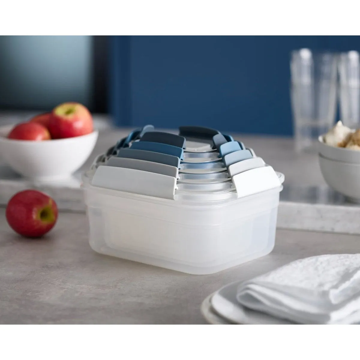 Joseph Joseph Nest Lock Multi-size Container Set - Sky