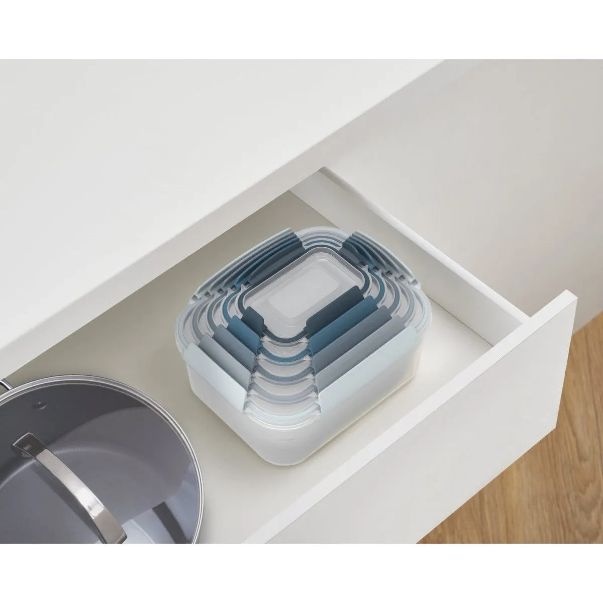 Joseph Joseph Nest Lock Multi-size Container Set - Sky