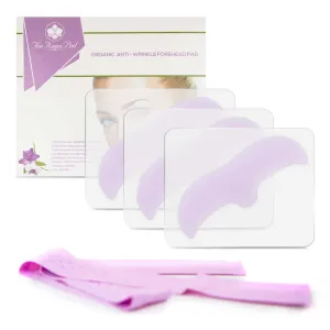 Kami Pure Anti-Wrinkle Forehead Pad - Reusable Silicone Gel Anti-Aging Collagen Patch to Repair, Hydrate, & Smooth Skin, Botox Filler Alternative, 3 Pack, Self Care, Gift for Her, Mother's Day Gift