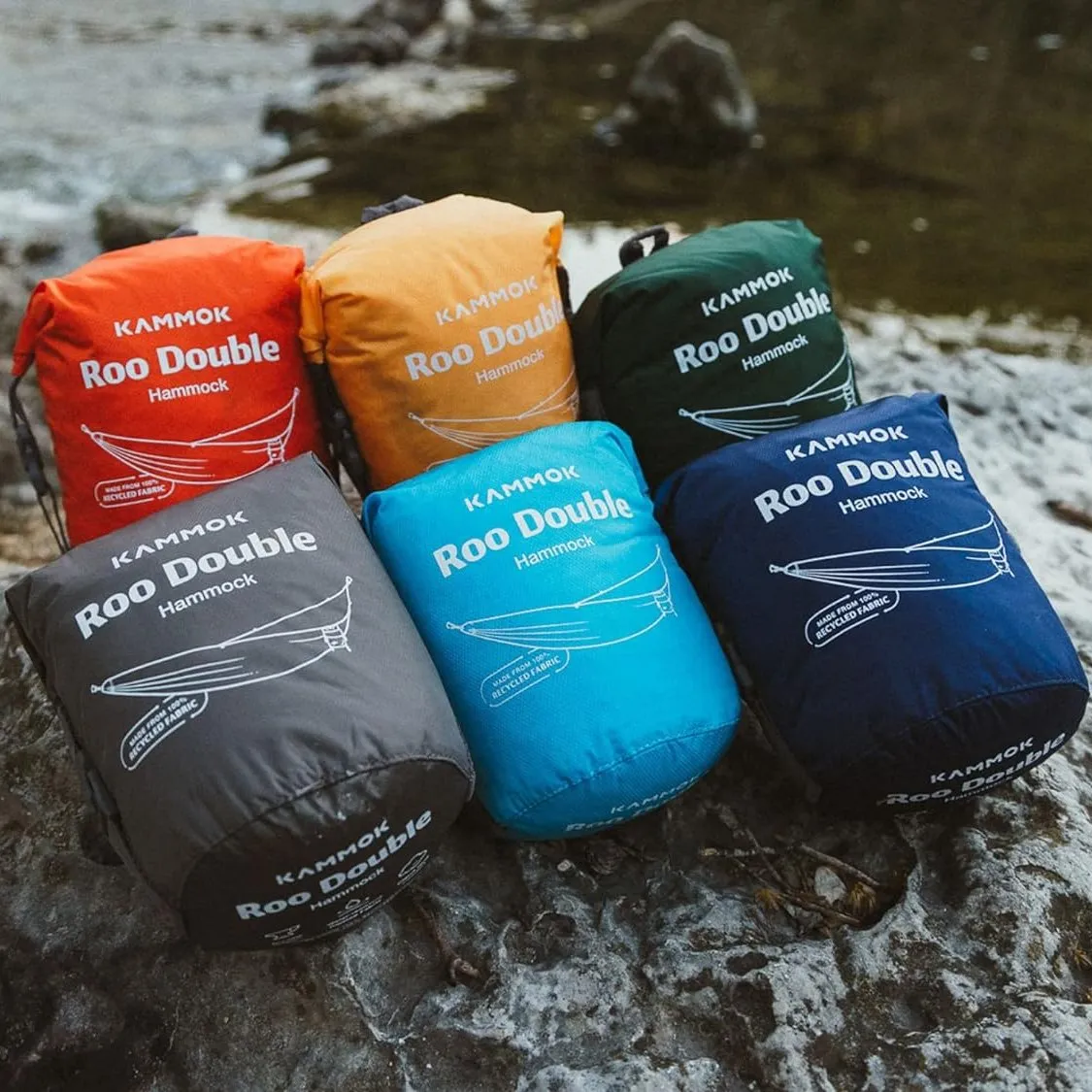 Kammok Roo Double Hammock with Stuff Sack | Durable & Waterproof | Great for Two People
