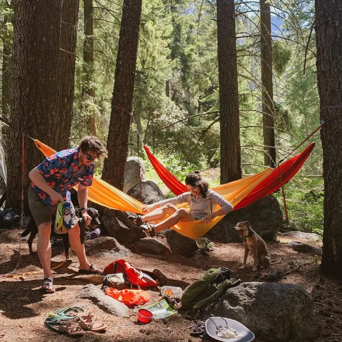 Kammok Roo Double Hammock with Stuff Sack | Durable & Waterproof | Great for Two People