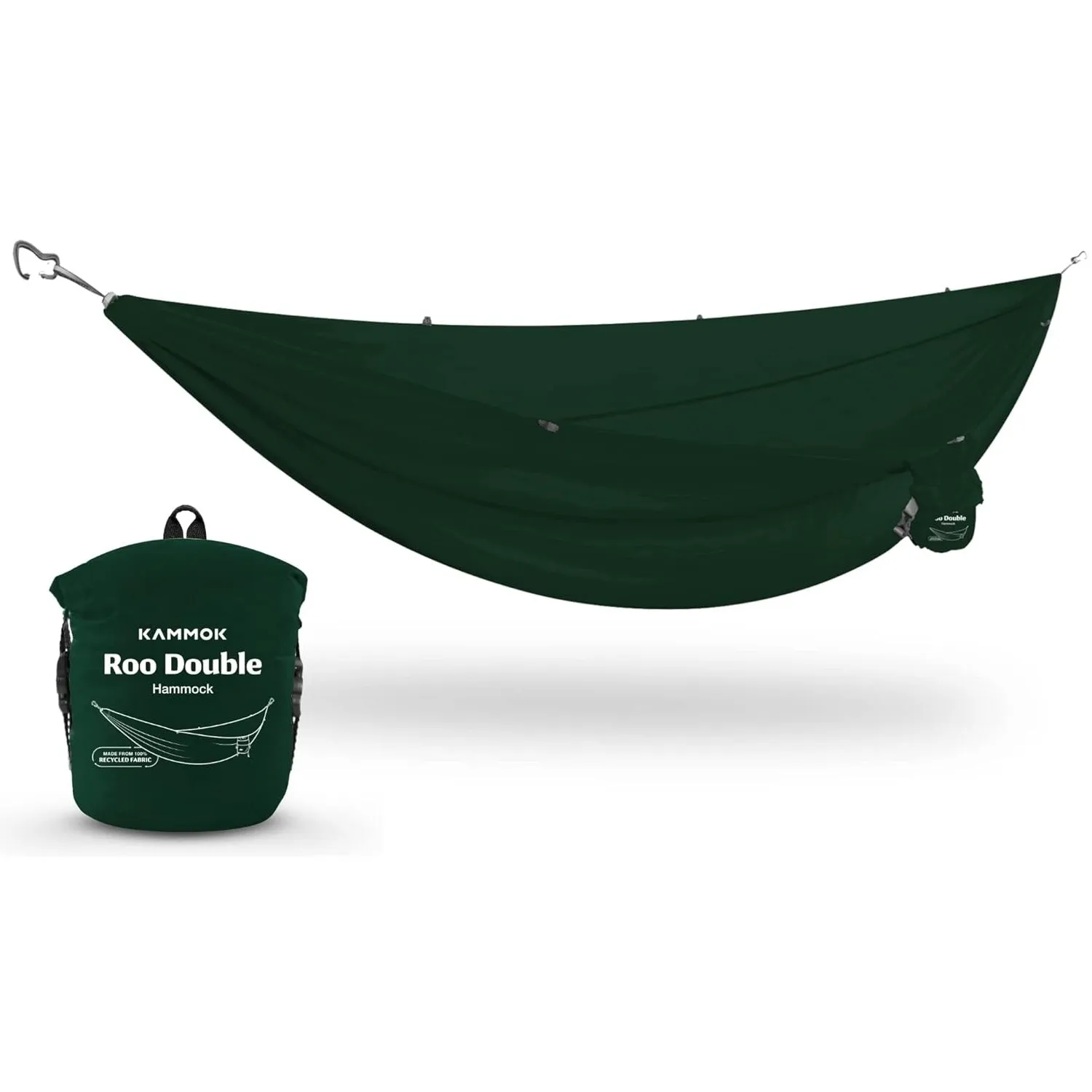 Kammok Roo Double Hammock with Stuff Sack | Durable & Waterproof | Great for Two People