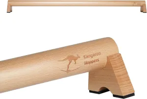 Kangaroo Hoppers Beech Wood Balance Beam for Kids, and Adults, Home Use Gymnastics Beam, Enhance Balance, Ankle Foot Strength, Physical Therapy for Plantar Fasciitis Relief