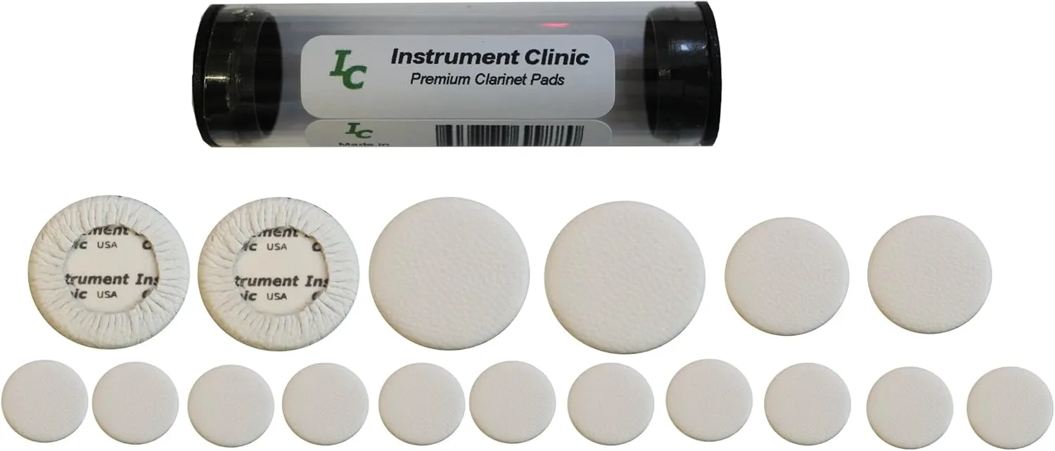 Kangaroo Leather Clarinet Pad Set, Email Your Clarinet Model, Made in USA!