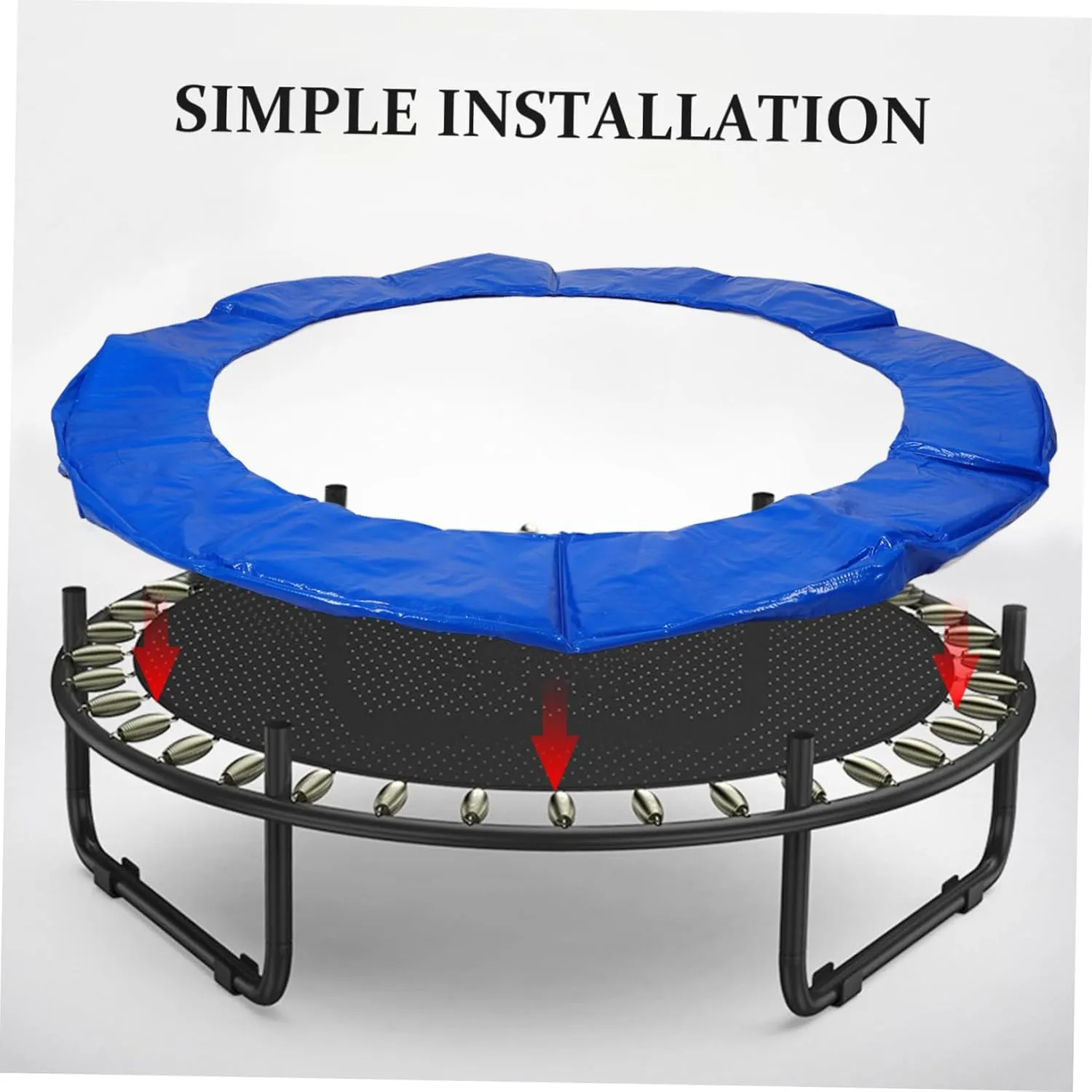 KESYOO Trampoline Mat Trampoline Replacement Safety Pad Edge Fully Backyard Round Trampoline Cover Pads