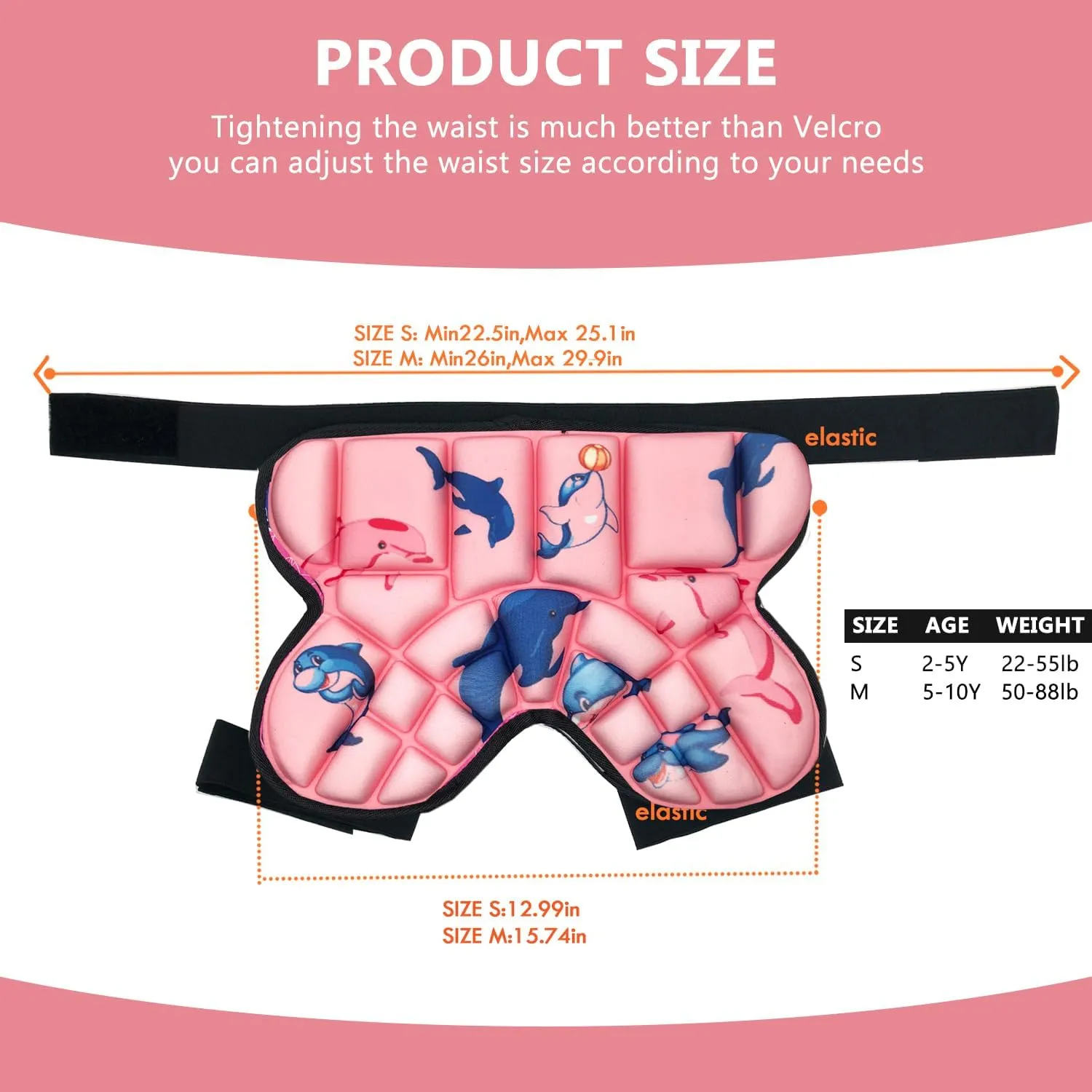 Kids Butt Pad for Skating Ski Snowboarding Roller Skate, Kids Hip Protector, Thickened Ski Butt Pad Padded Shorts for Winter Sports