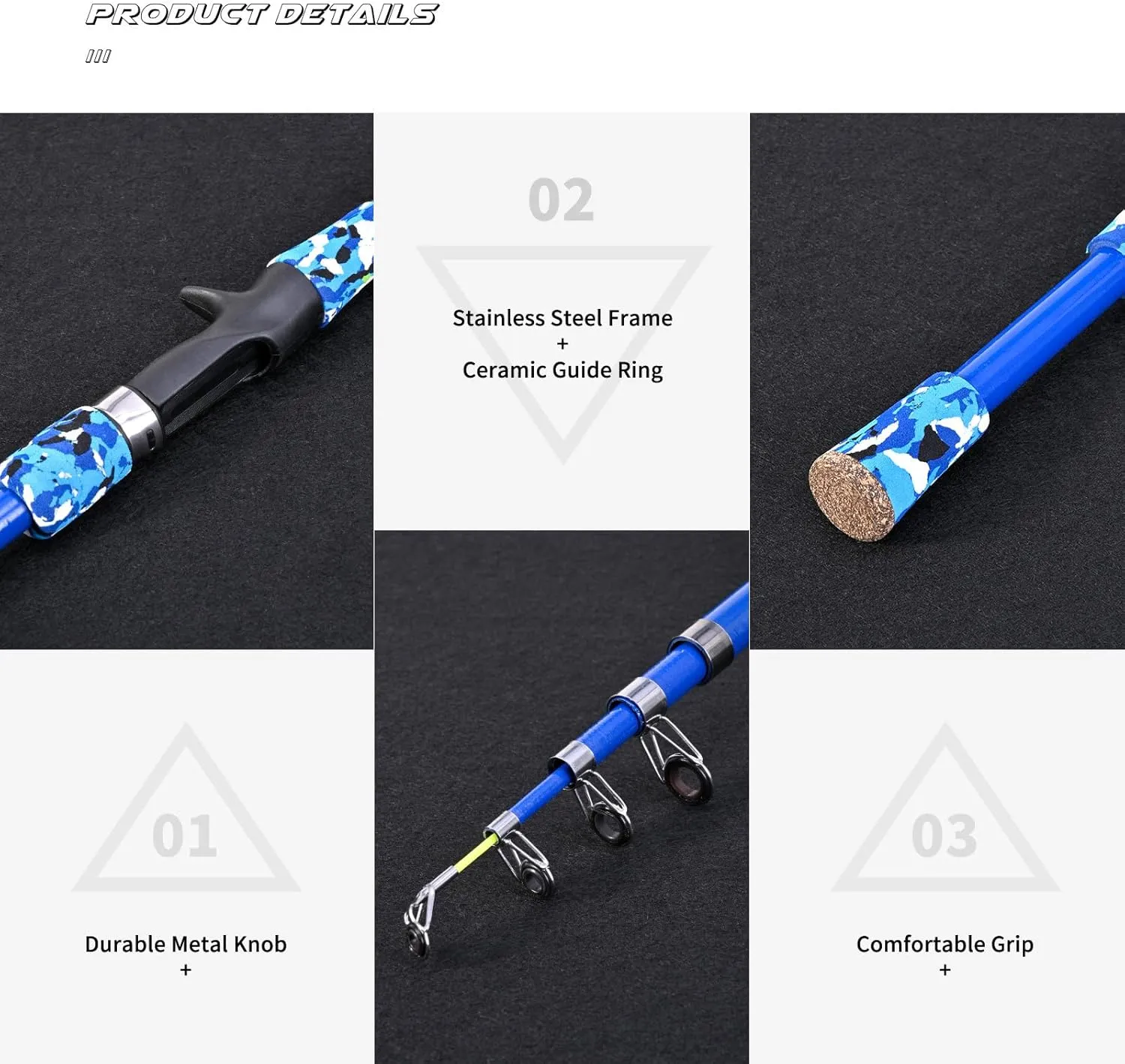 Kids Fishing Pole 165cm Telescopic Fishing Rod for Children Child Ages 5-12 Fishing Rod for Saltwater Travel